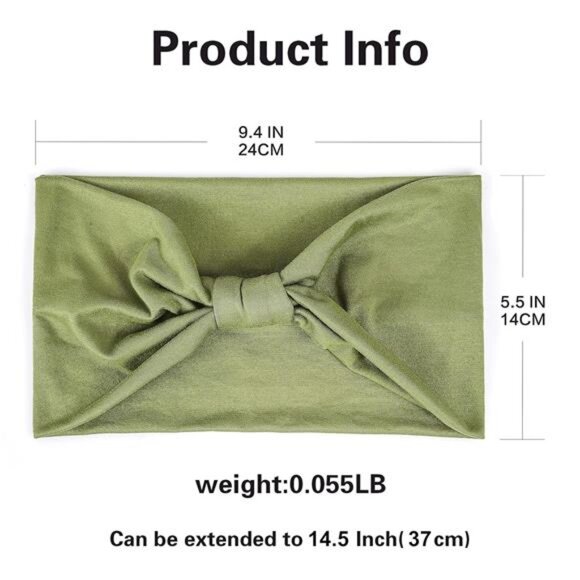 6 Pack Wide Headbands for Women Non Slip Soft Elastic Hair Bands Yoga Running - Picture 2 of 7